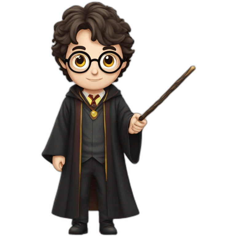 harry potter with wand emoji