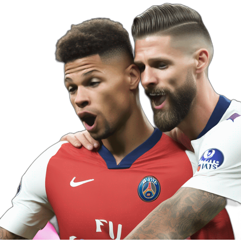 Mbappé kiss giroud emoji