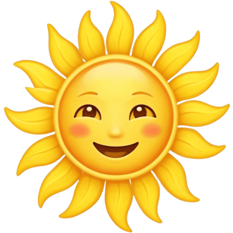 Sun saying good morning  emoji