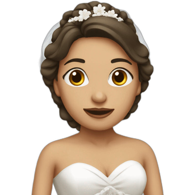 mujer en boda emoji