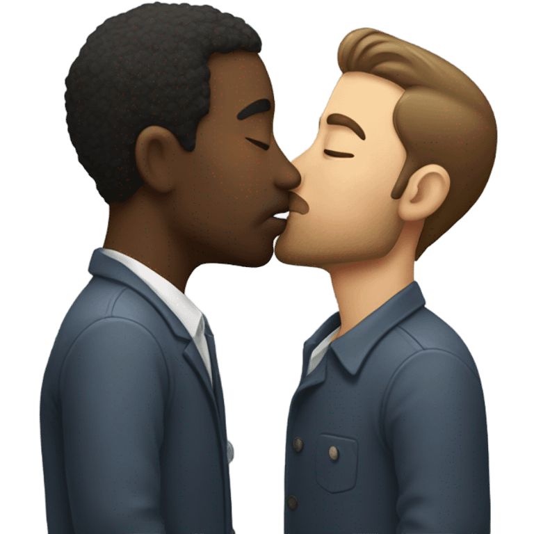 Man Kissing man emoji