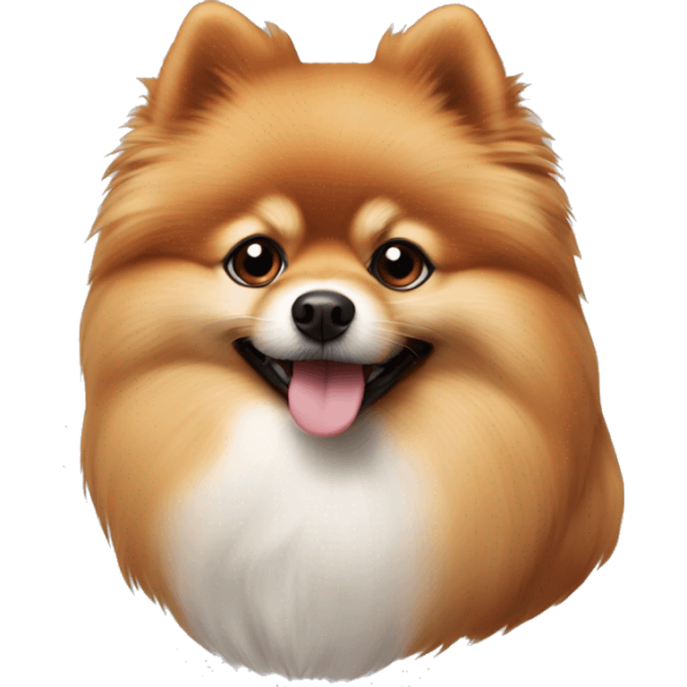 Pomeranian Spitz red emoji