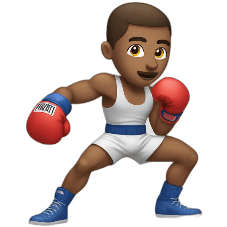 a white man in boxing gloves emoji