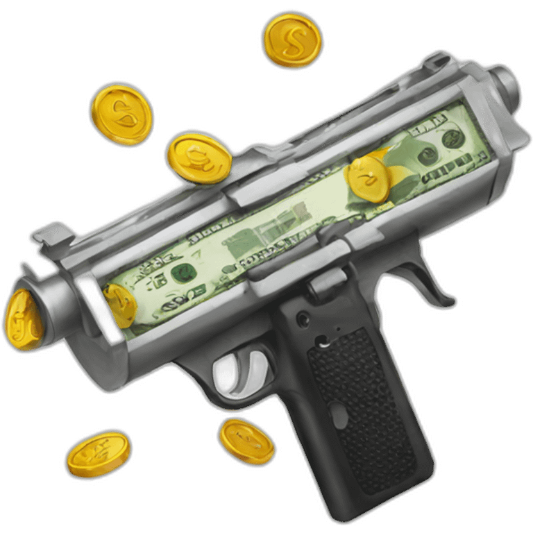 Money gun emoji