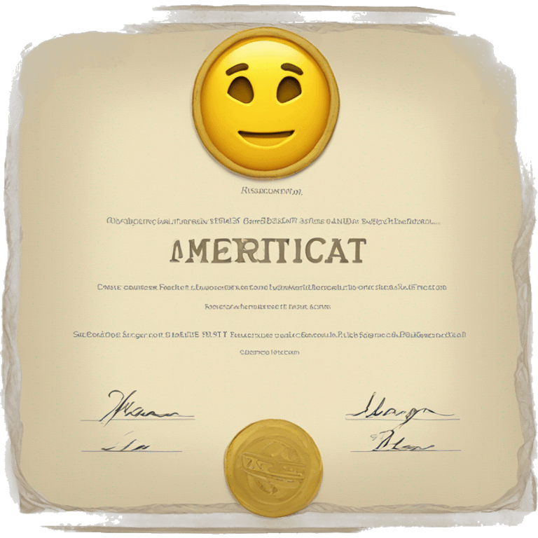 paper certificate emoji