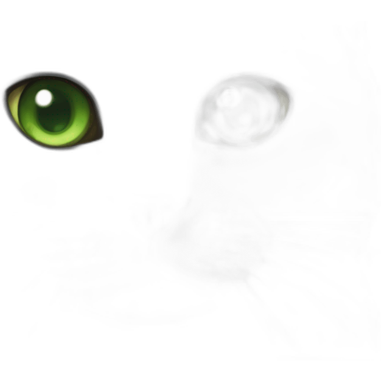 british shorthair cat with green eyes emoji