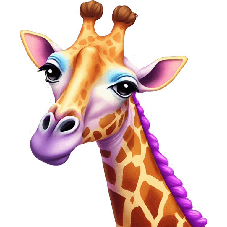 lisa frank giraffe emoji