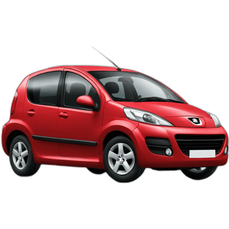 red peugeot 1007 emoji