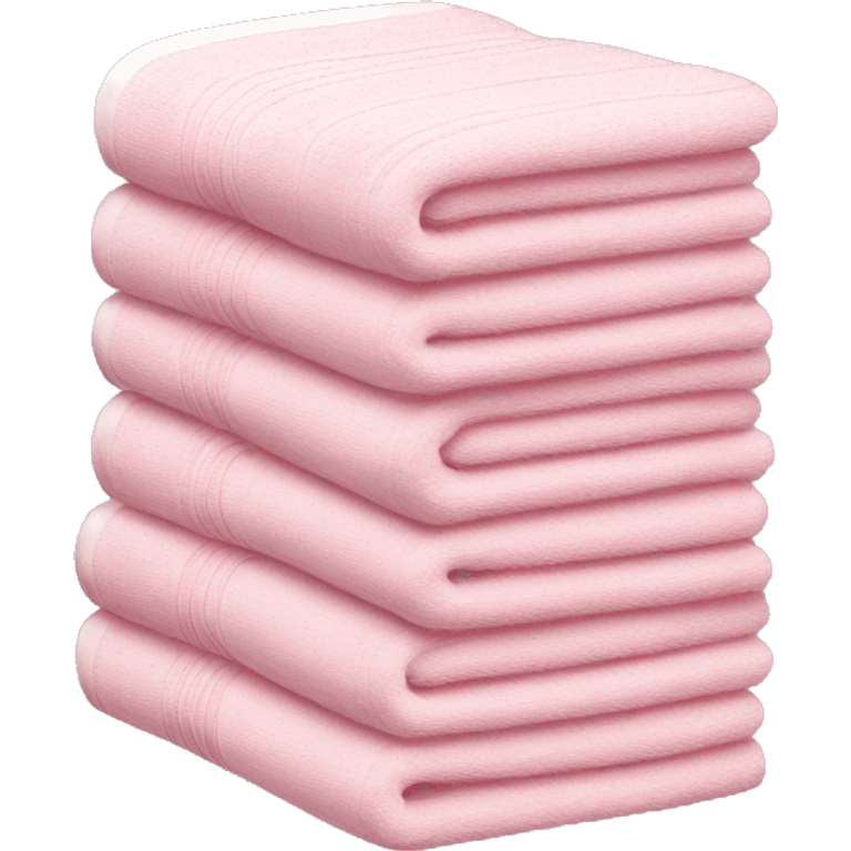 Light pink stacked towels emoji