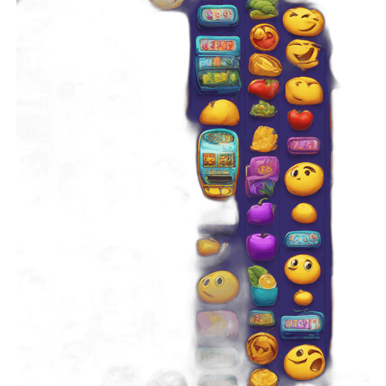 colorful slot machine emoji