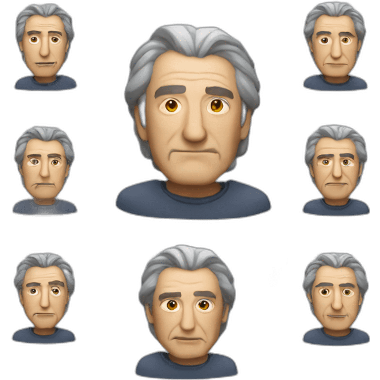 Robot looks like robert de niro emoji