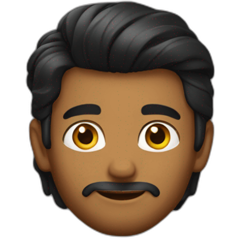 hot sri lankan guy with black curtain hair parted in the middle emoji