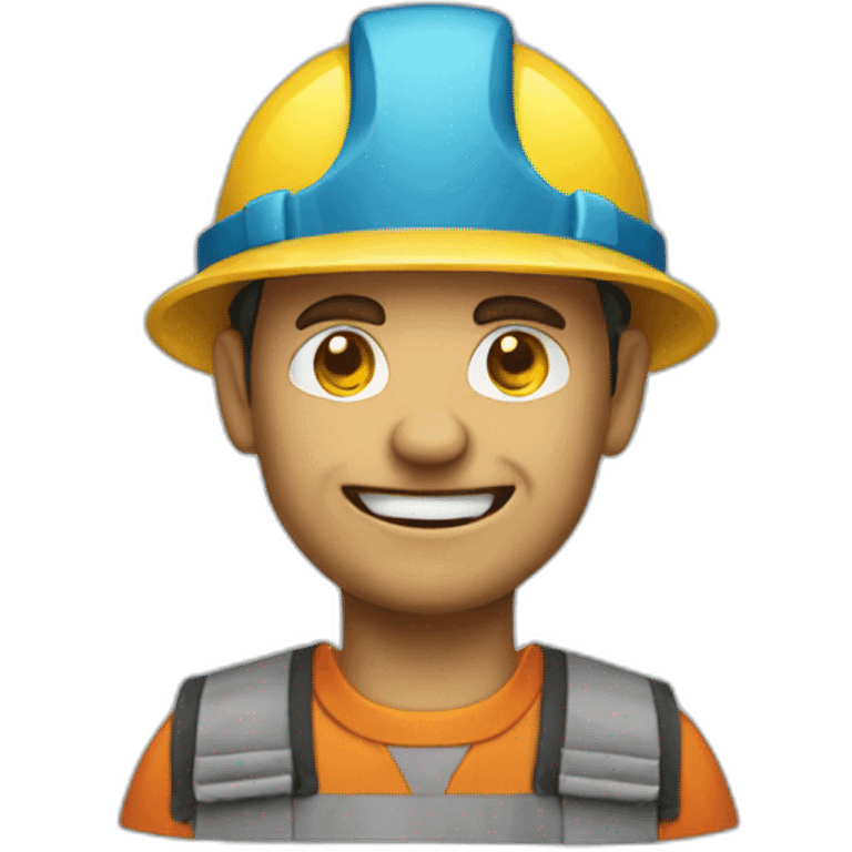 The evil builder emoji