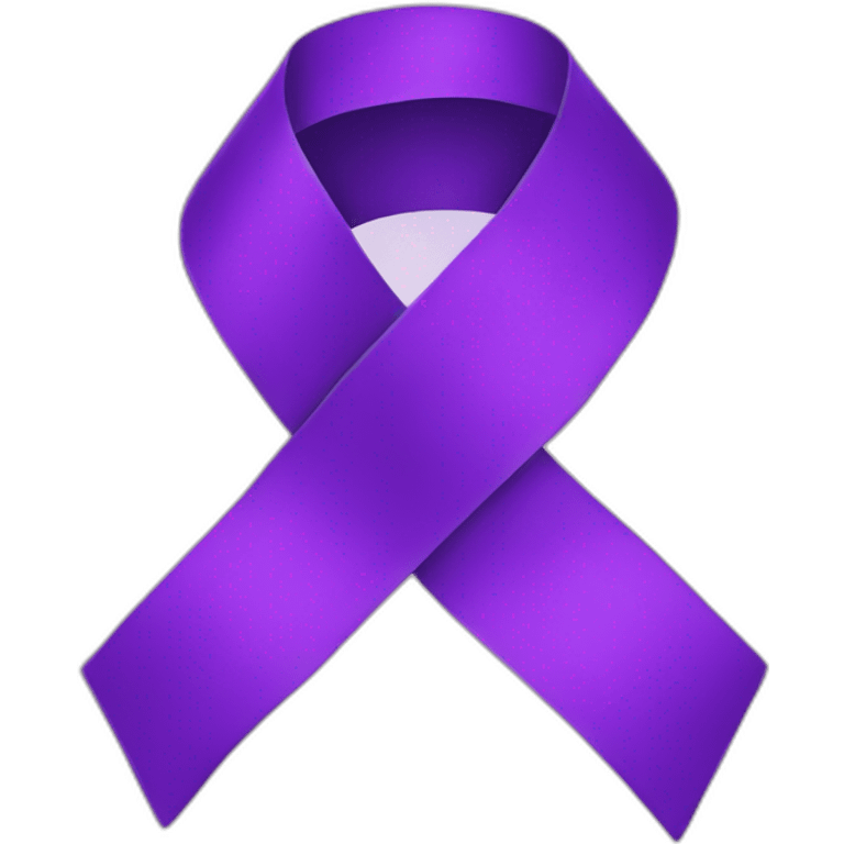 purple ribbon emoji