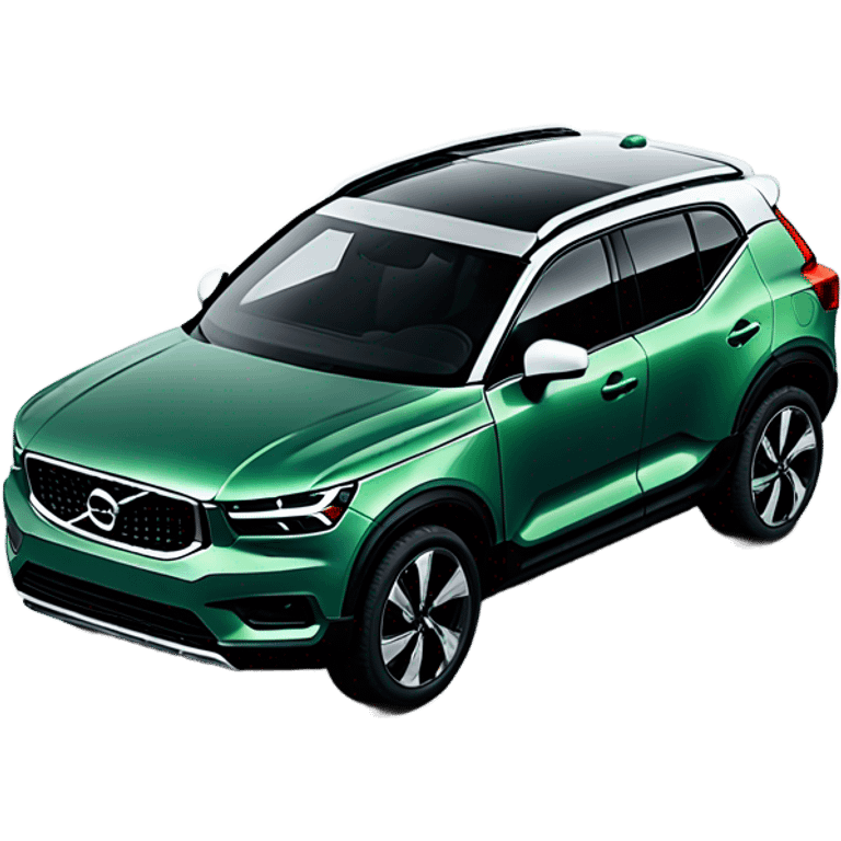 Green Volvo XC40 emoji