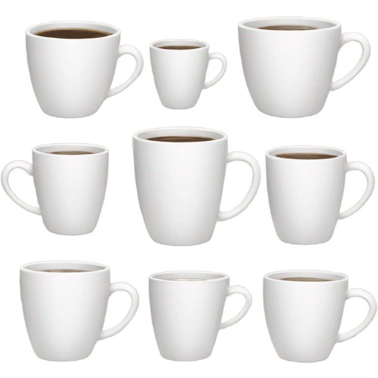 white coffee cups emoji