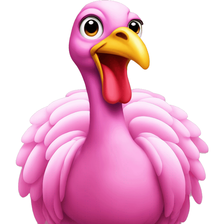 pink turkey emoji