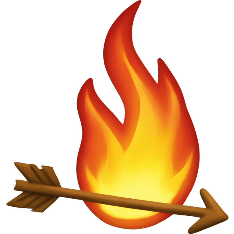 fire with arrow upfoword emoji