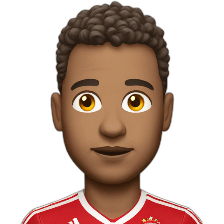 bayern münchen player running big head full figure emoji