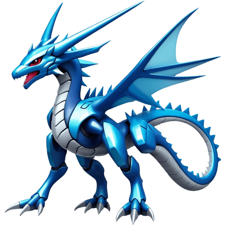  Cool Edgy Shiny Futuristic Ethereal Legendary Dialga-Digimon-Salamence-Kyurem-hybrid full body emoji