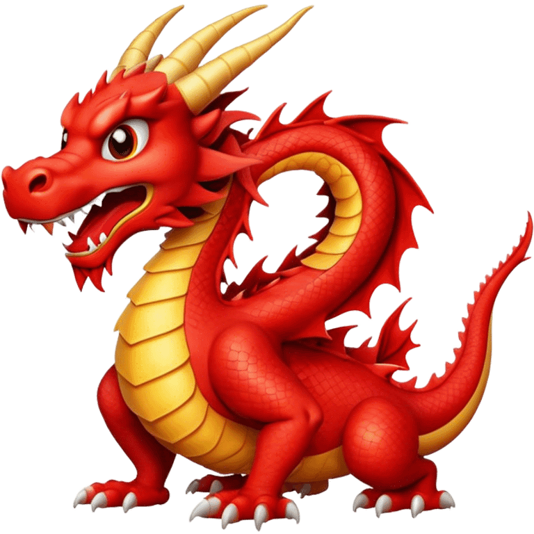 Chinese red dragon emoji emoji