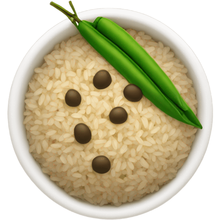 Jamaican rice and peas emoji