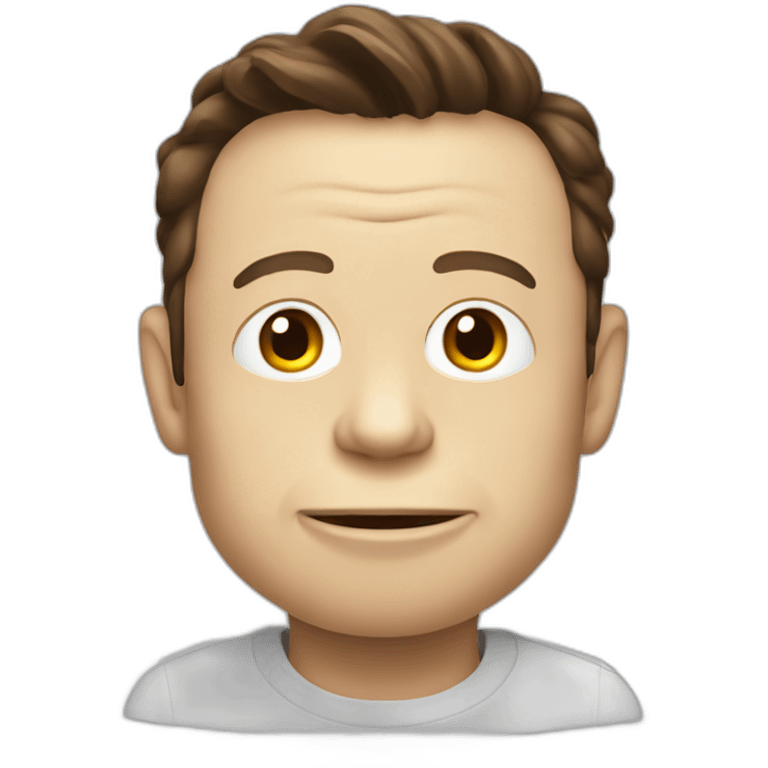 Elon musk like monkey emoji