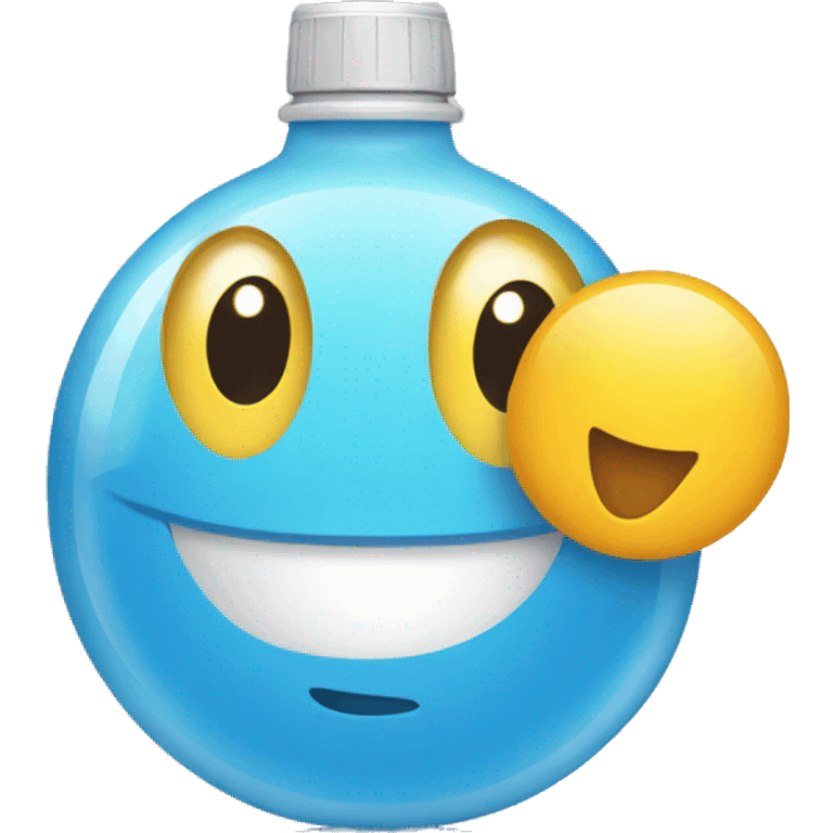 smiling waterbottle emoji