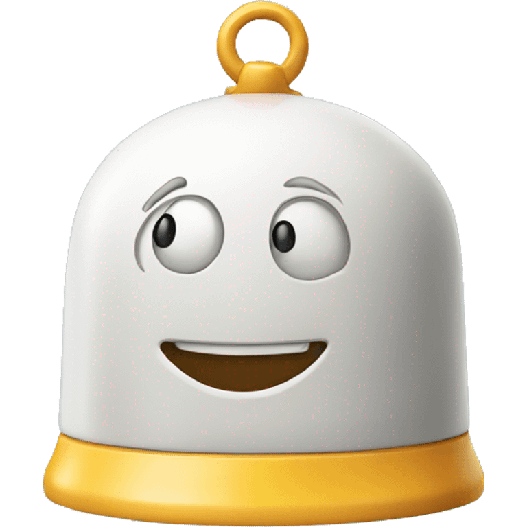 An alarm bell with a smile emoji