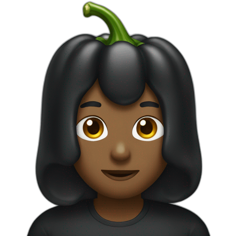 black-bellpepper emoji