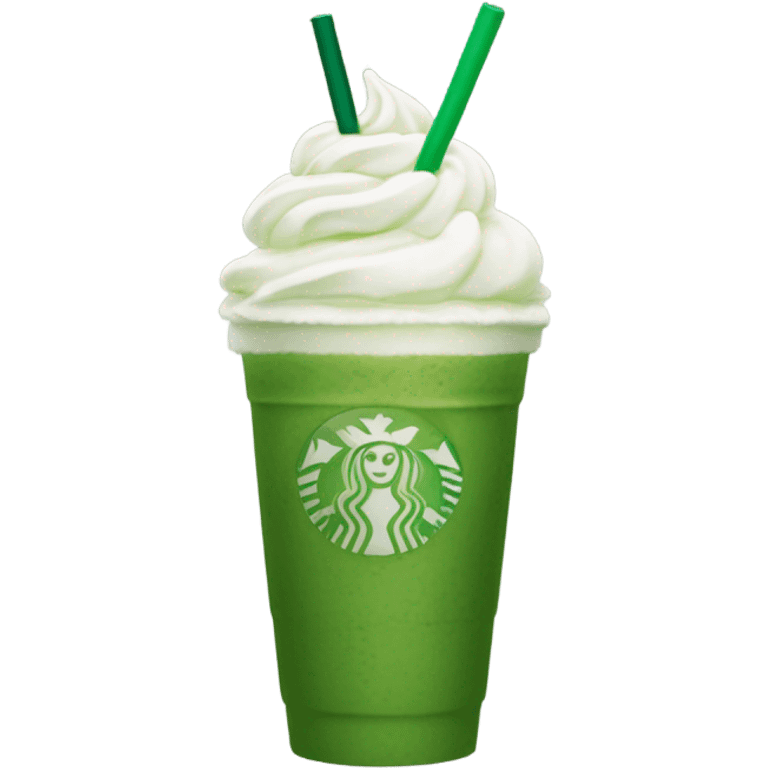 A matcha drink from Starbucks  emoji