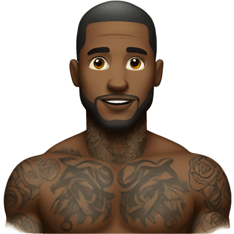 Man with tattoos emoji