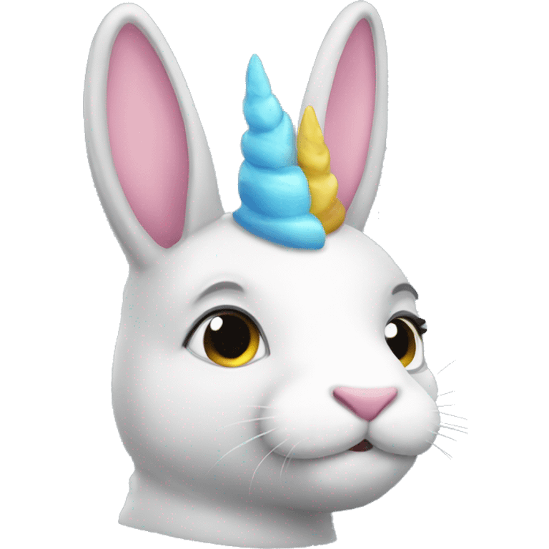 Make me a rabbit unicorn emoji