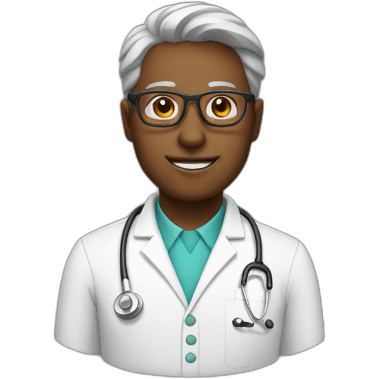 doctor with the glasses emoji