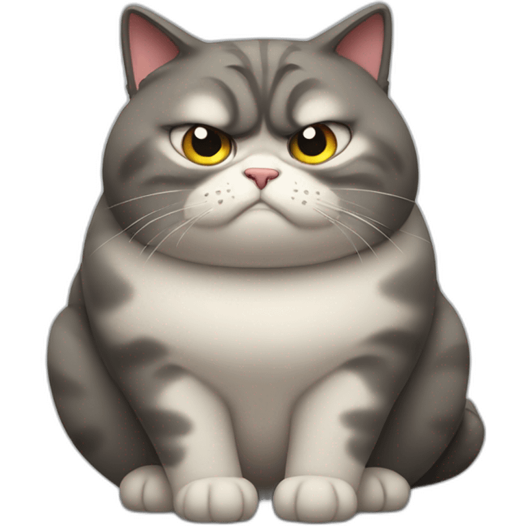 fat-angry-cat emoji