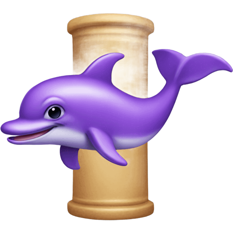 Purple dolphin emoji