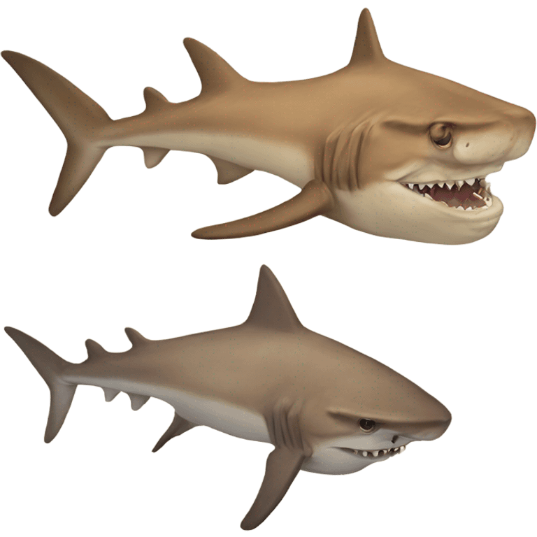 A camel shark hybrid emoji