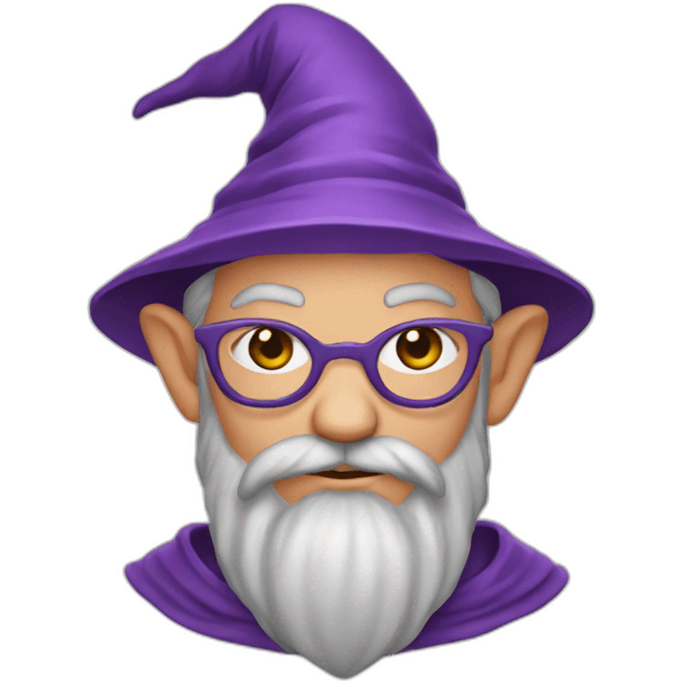 wizard in purple and peach emoji