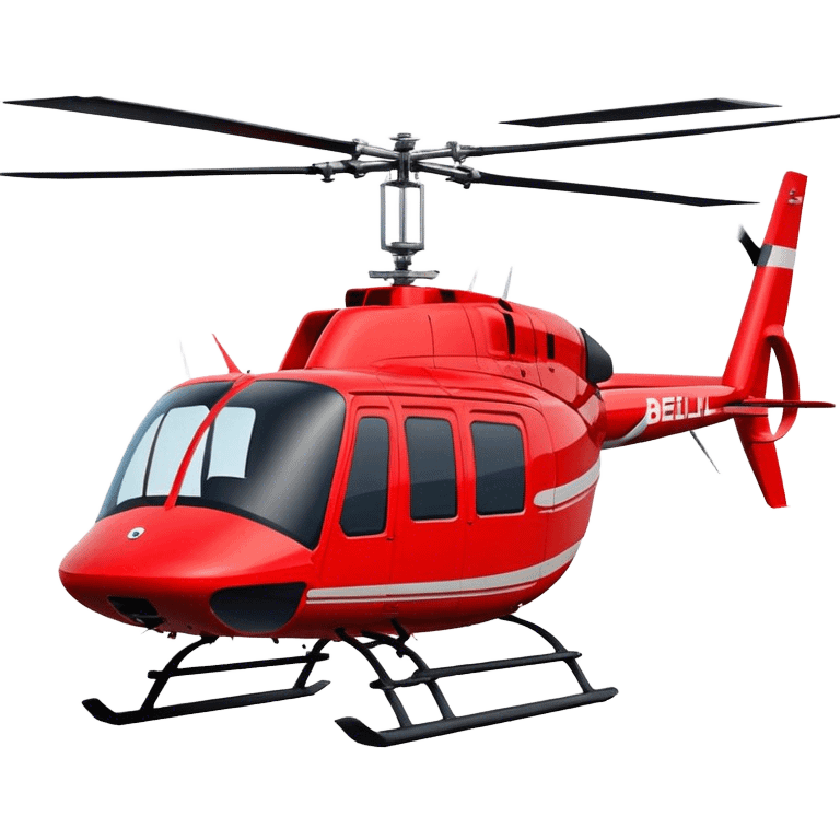 Bell 206 - Bell Helicopter (Model Year: 2021) (Iconic colour: Red) emoji