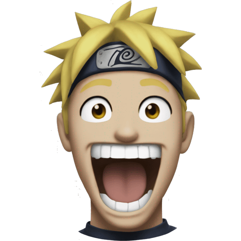 naruto laughing emoji