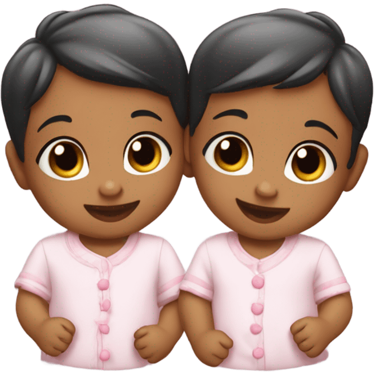 Twin babies  emoji