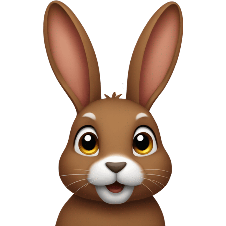 brown rabbit  emoji