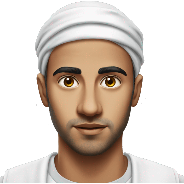 guy 24 years old arab 2011 photorealistic serious emoji