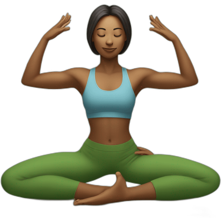 Svarga Dvijasana yoga pose emoji