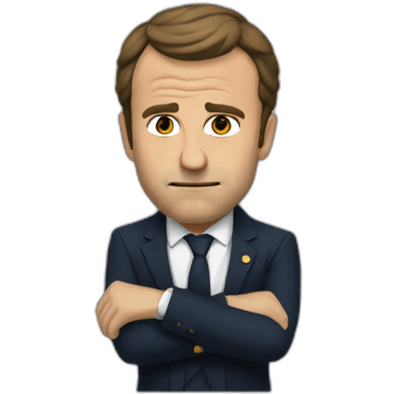 Macron qui pleure emoji