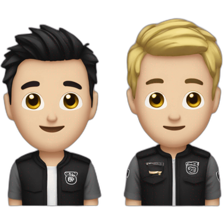 Mark Tom and Travis from blink 192 emoji