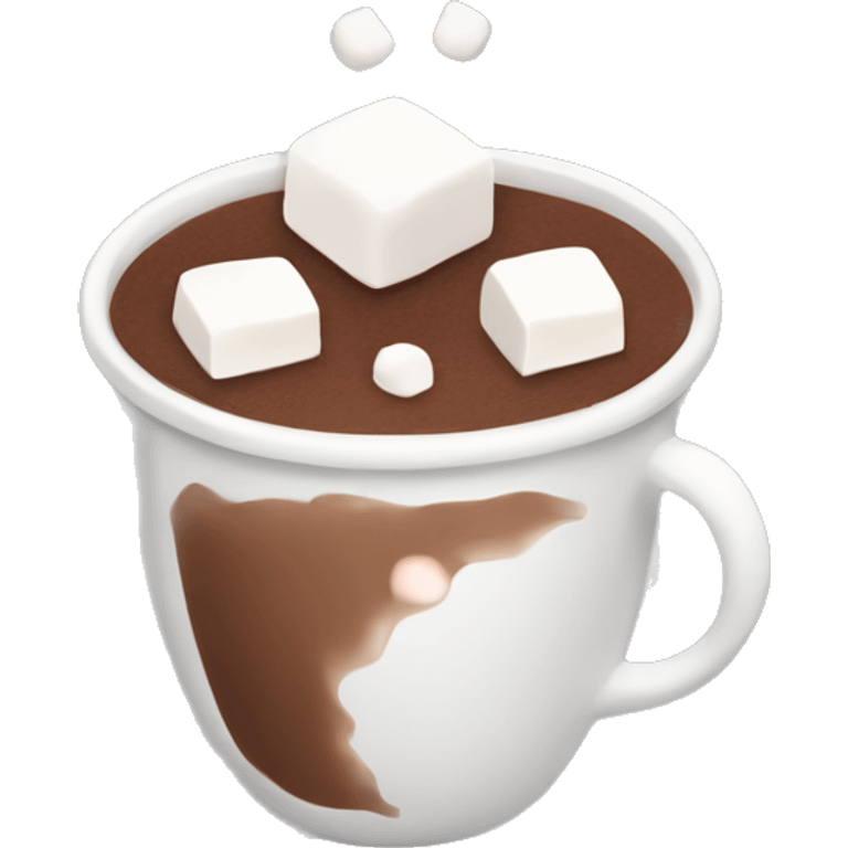 Hot chocolate with marshmallows  emoji