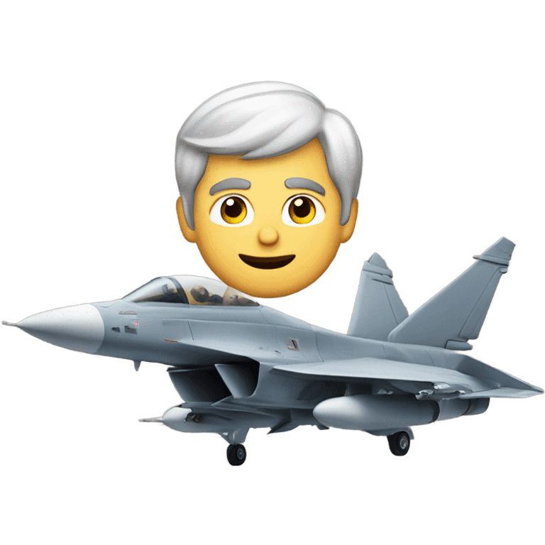 Martin Apprich in a fighter jet emoji