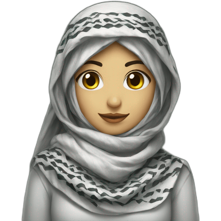 Keffiyeh girl emoji