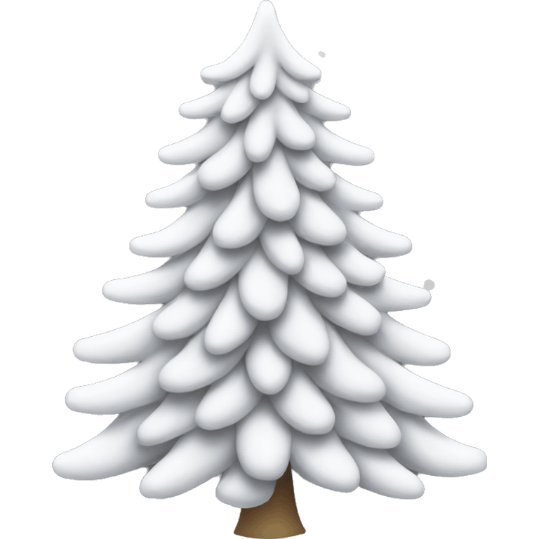 white christmas tree emoji